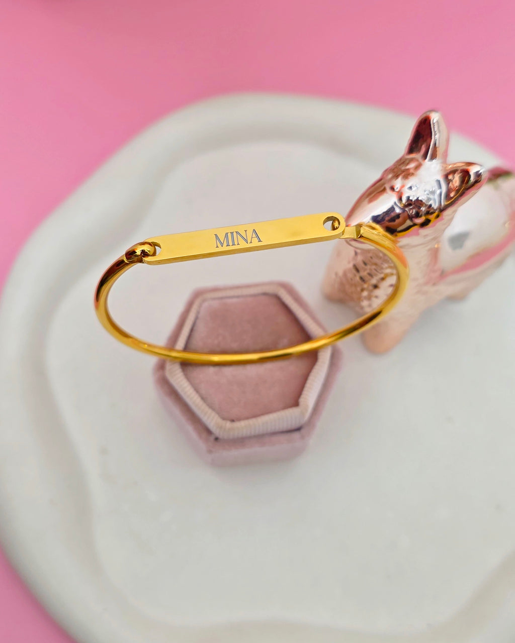 BRAZALETE DE ACERO PERSONALIZABLE.