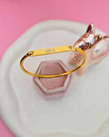 BRAZALETE DE ACERO PERSONALIZABLE.