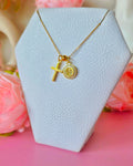 Collar fe y cruz lisa