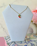 Collar mini cereza redonda