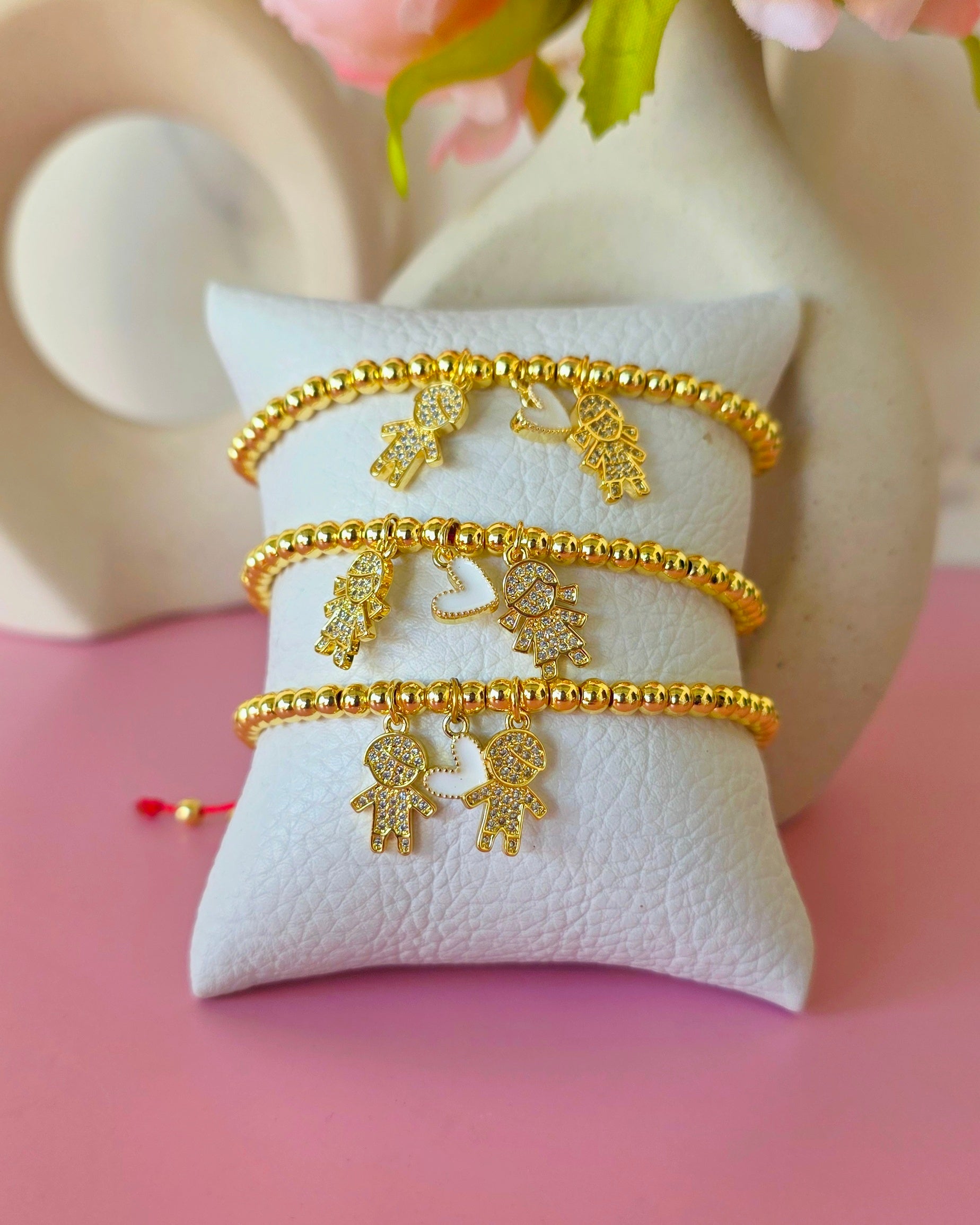 pulseras ajustables de con dijes niños y niñas