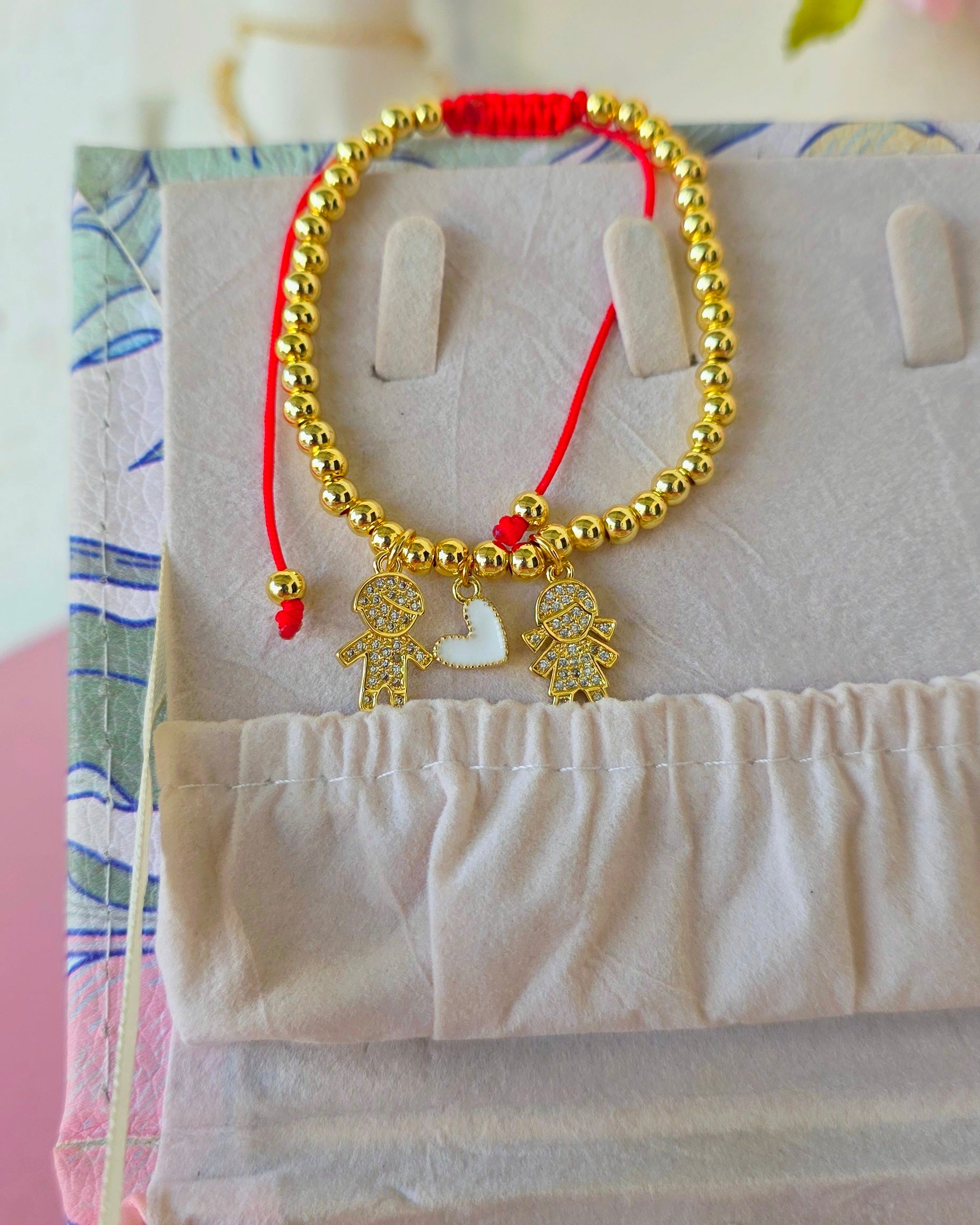pulseras ajustables de con dijes niños y niñas