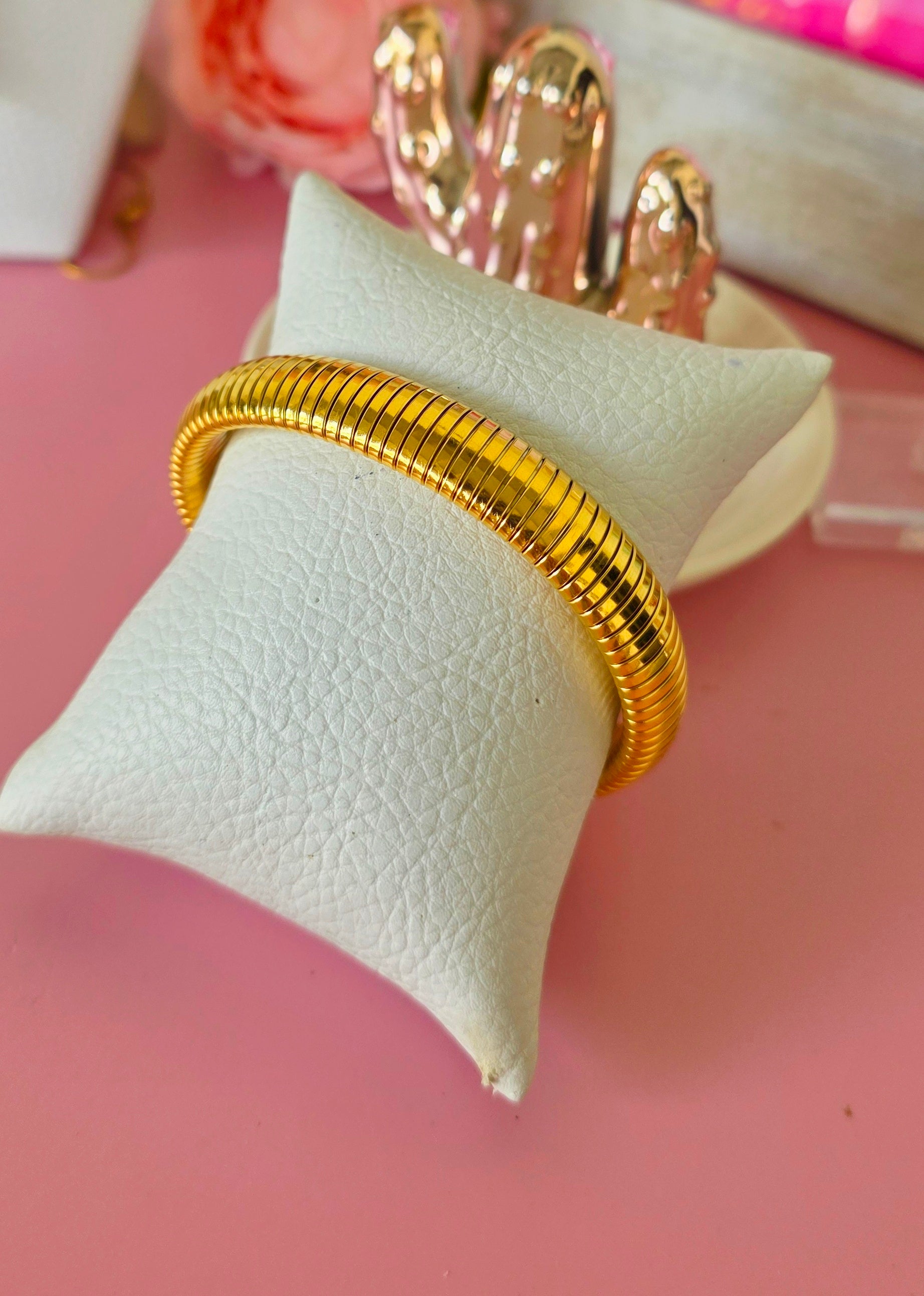 Pulsera elástica de acero maxi
