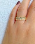 Anillo mosaico de piedras