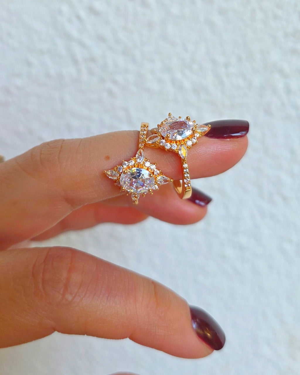 anillo mosaico ovalado