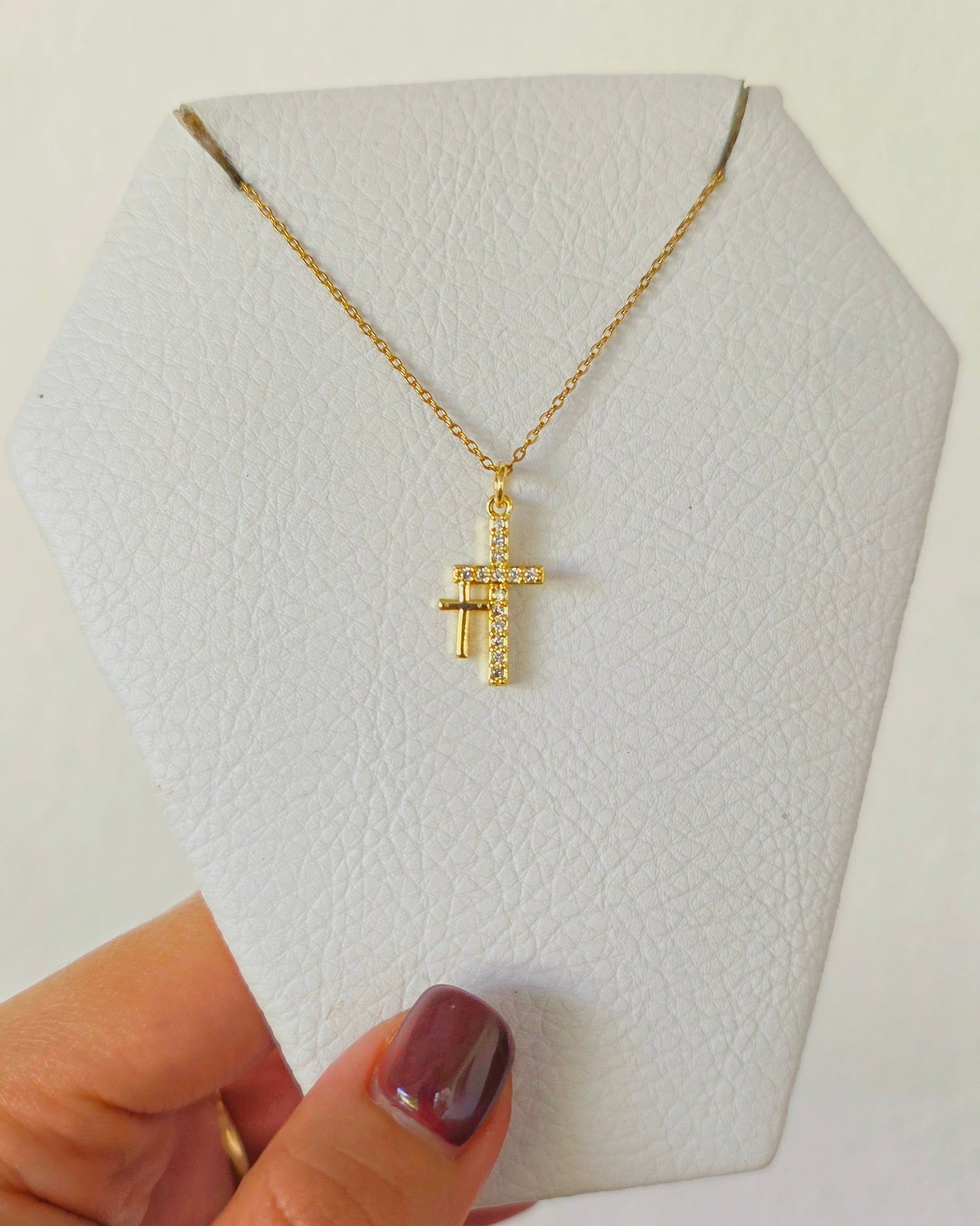 Collar Cruz doble