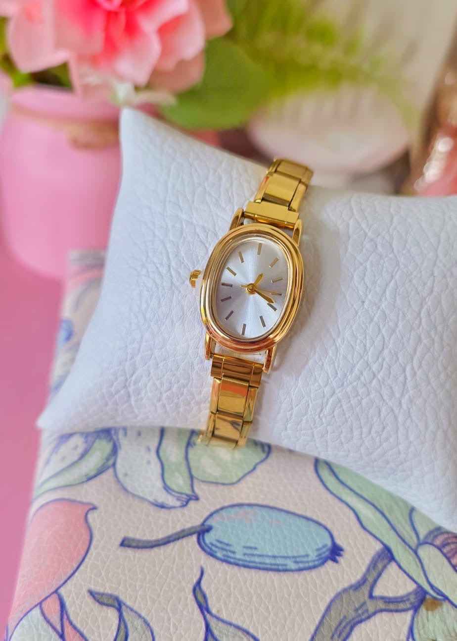 Reloj ovalado pulsera italiana