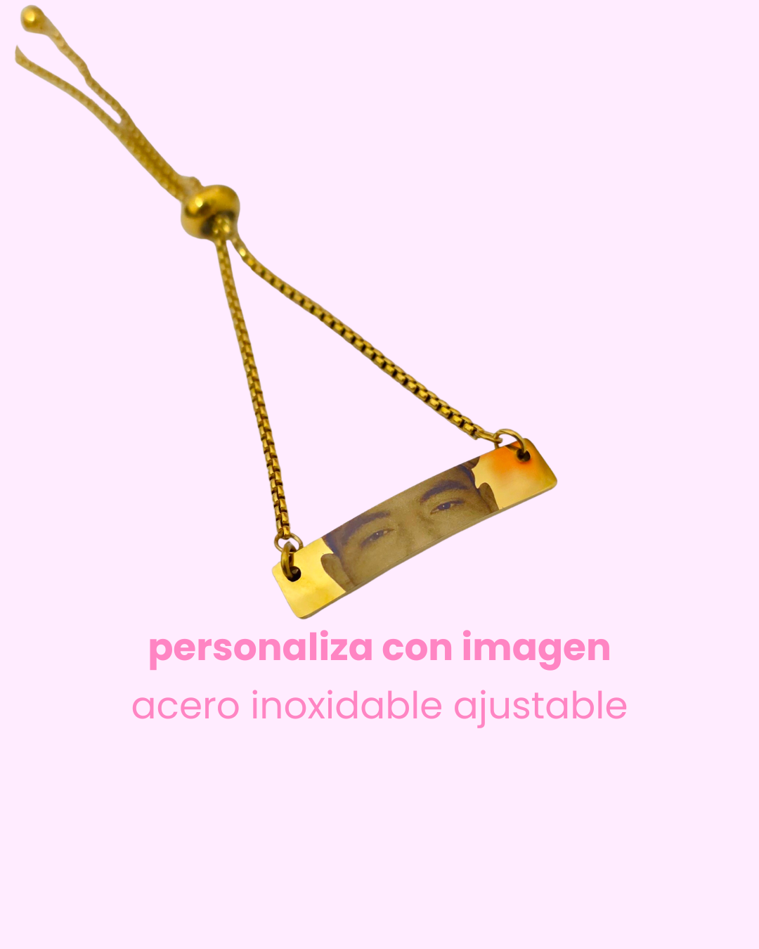 Grabado de mirada en pulsera ajustable