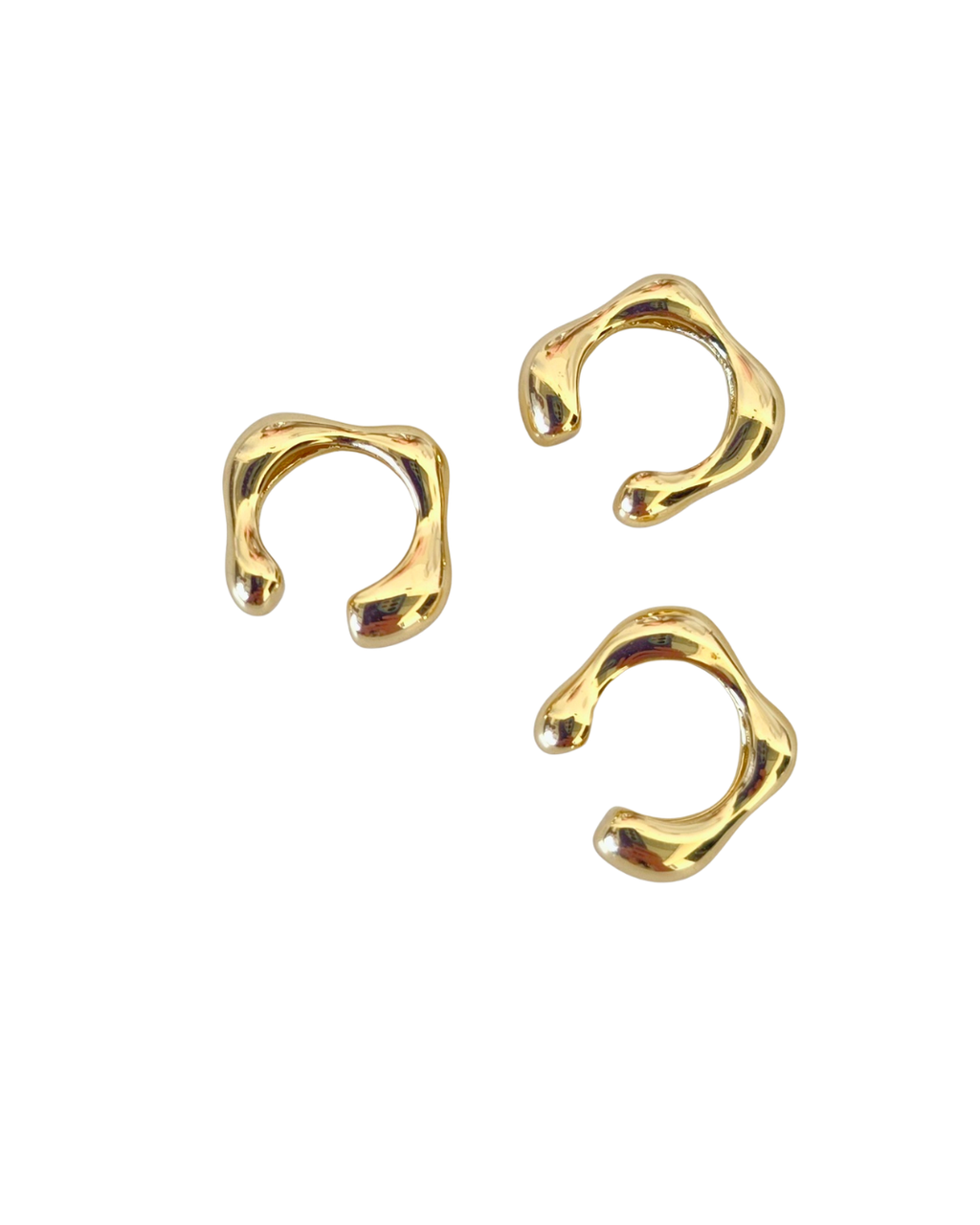 Earcuff angular de acabado suave unidad