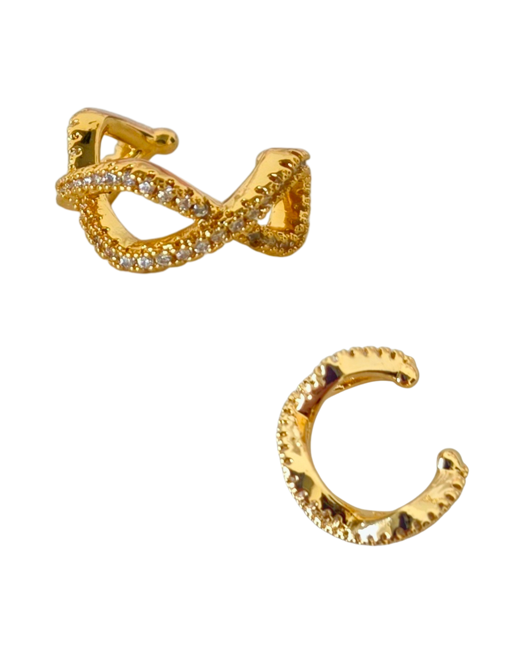 Earcuff de dos ondas cruzadas UNIDAD