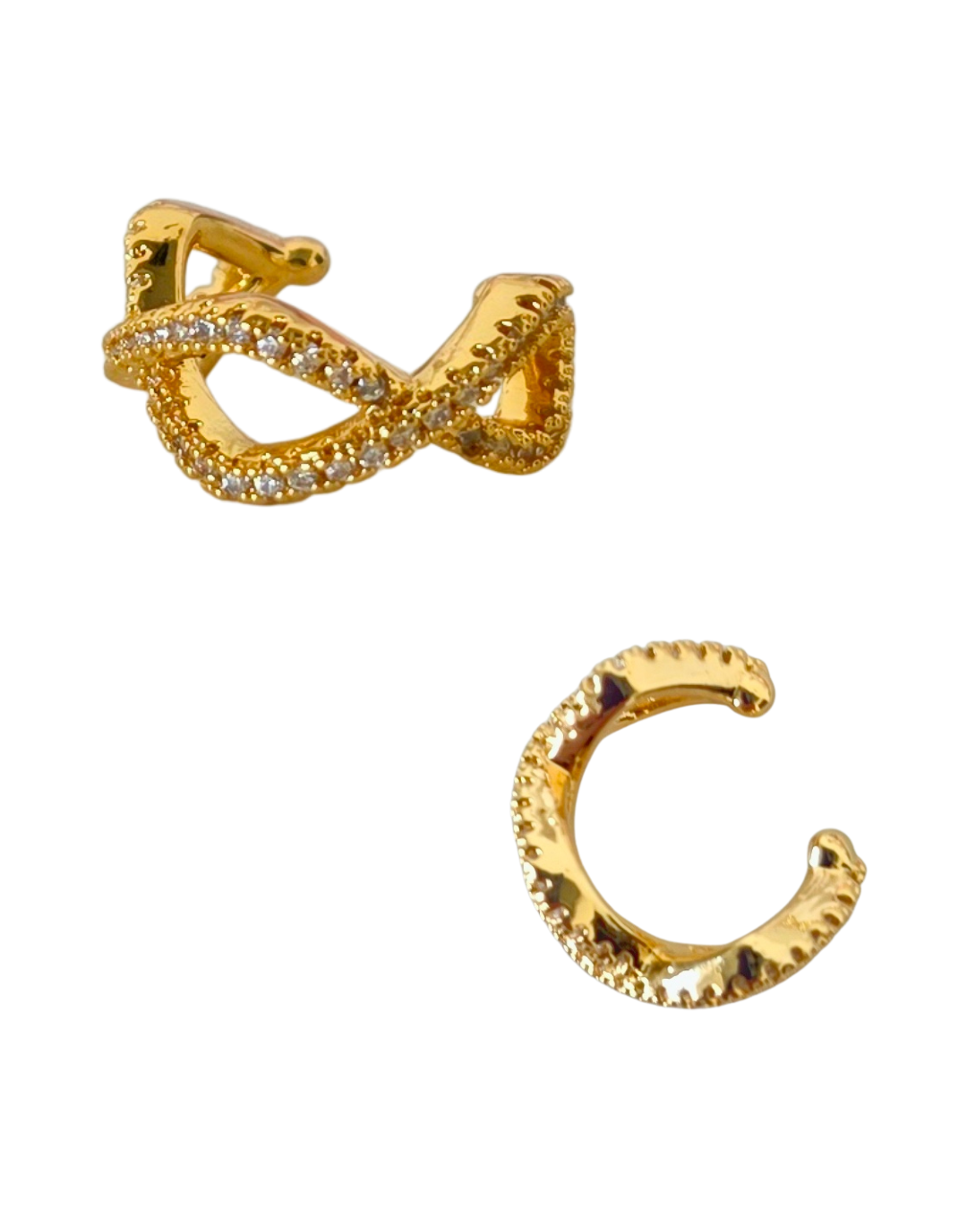 Earcuff de dos ondas cruzadas UNIDAD