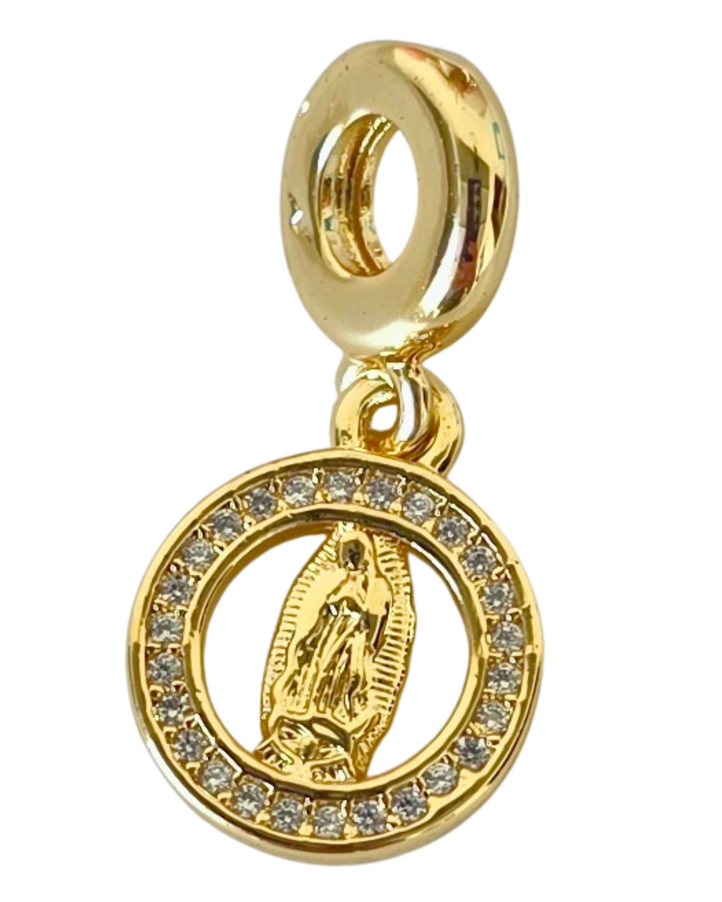 Charm virgen de gudalupe en circulo hueco