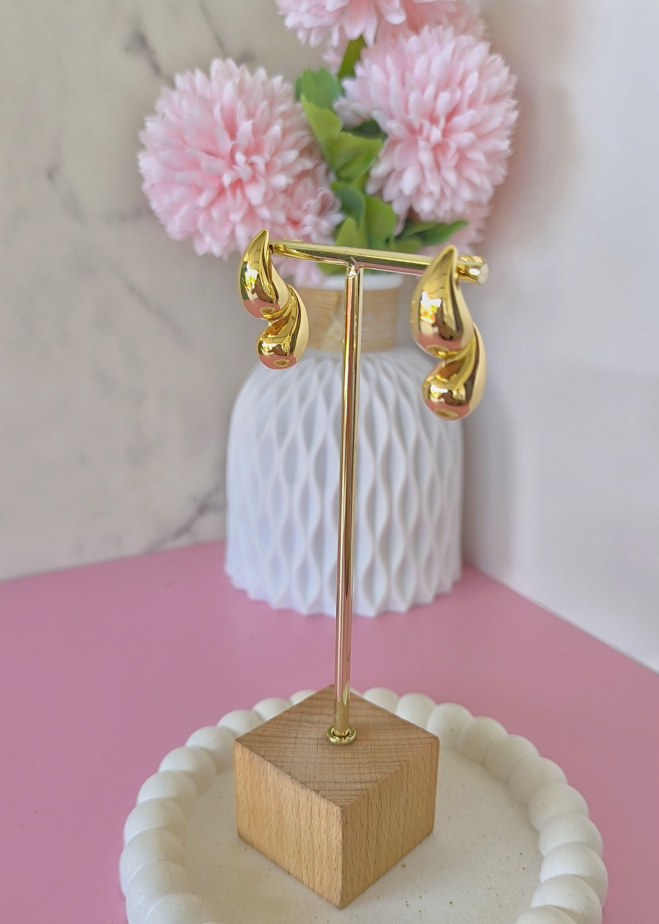 aretes doble gota