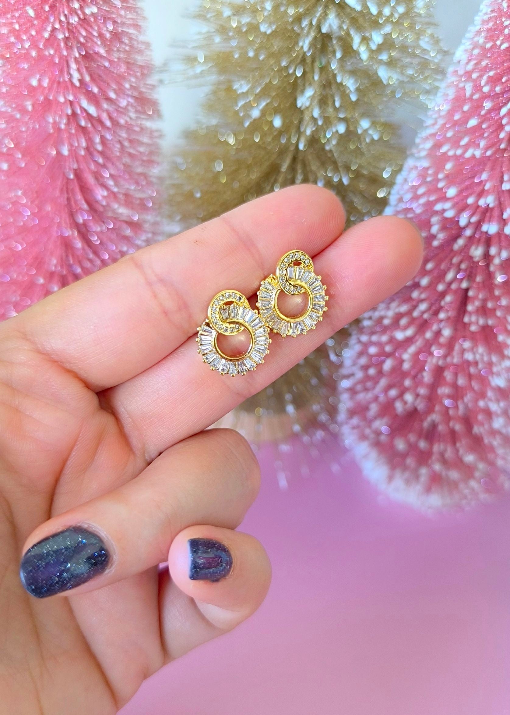 ARETES fiesta de doble circulo