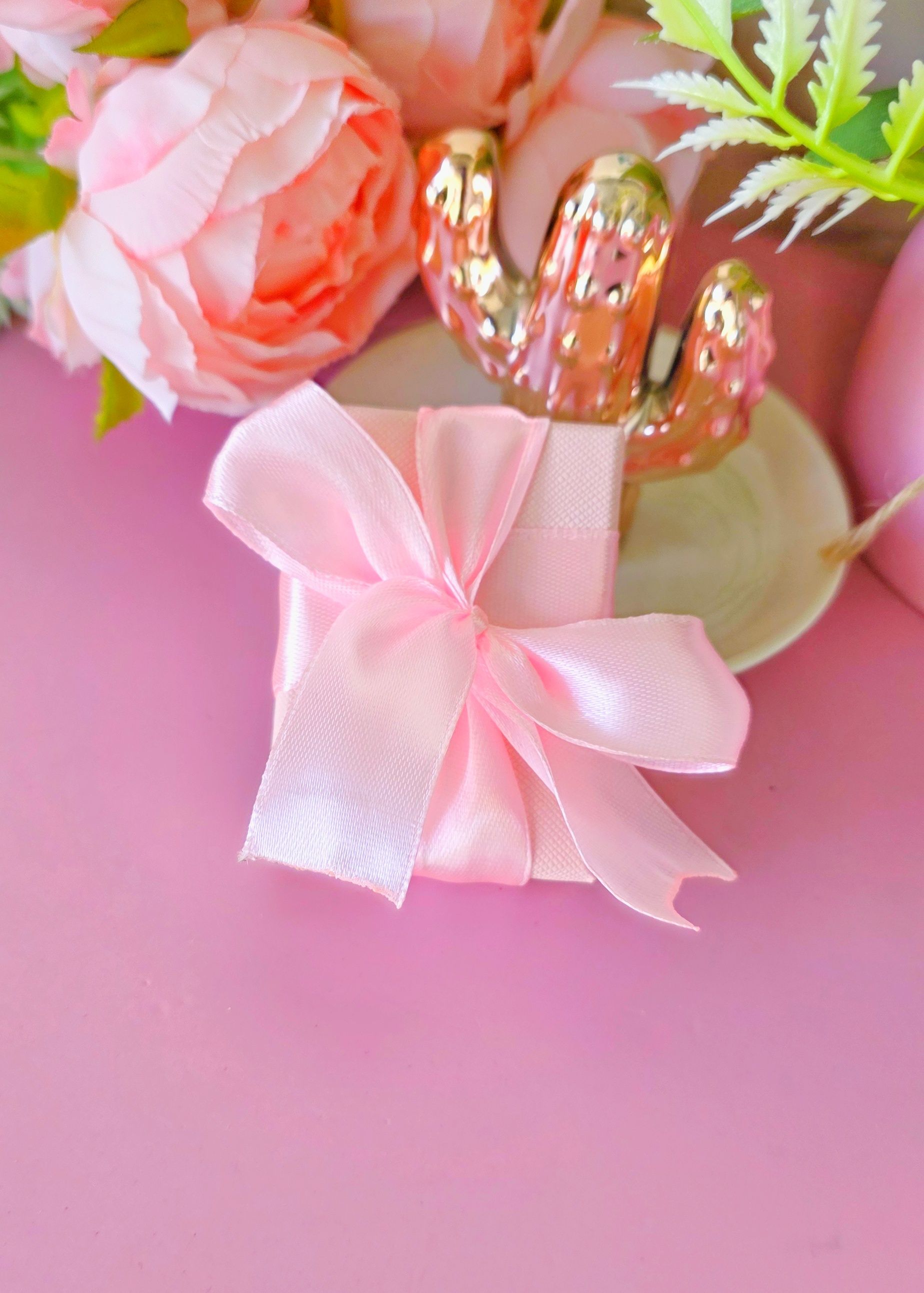 Cajita para empaque de regalo rosa
