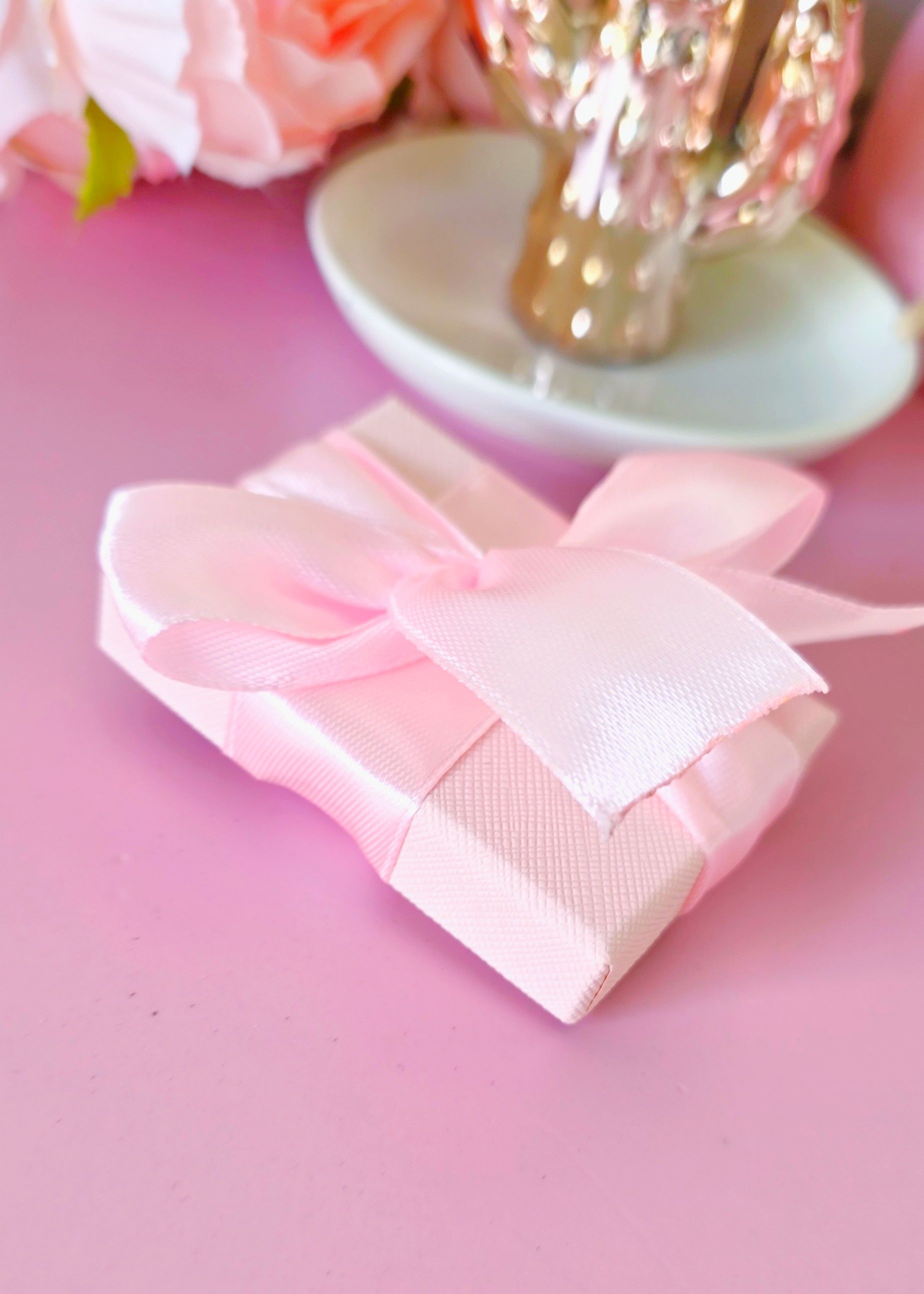 Cajita para empaque de regalo rosa