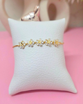 Pulsera de 5 flores horizontales