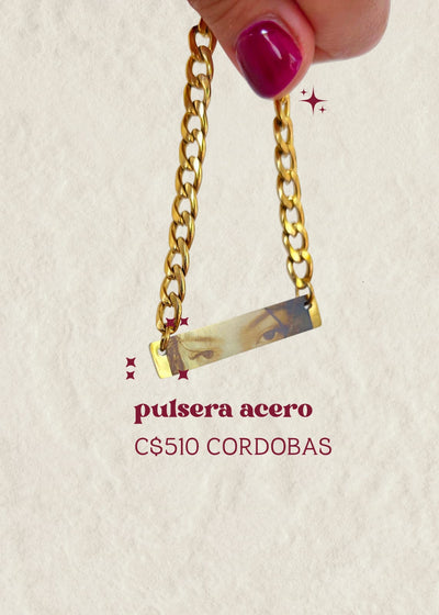 Pulsera guesa para grabado de mirada
