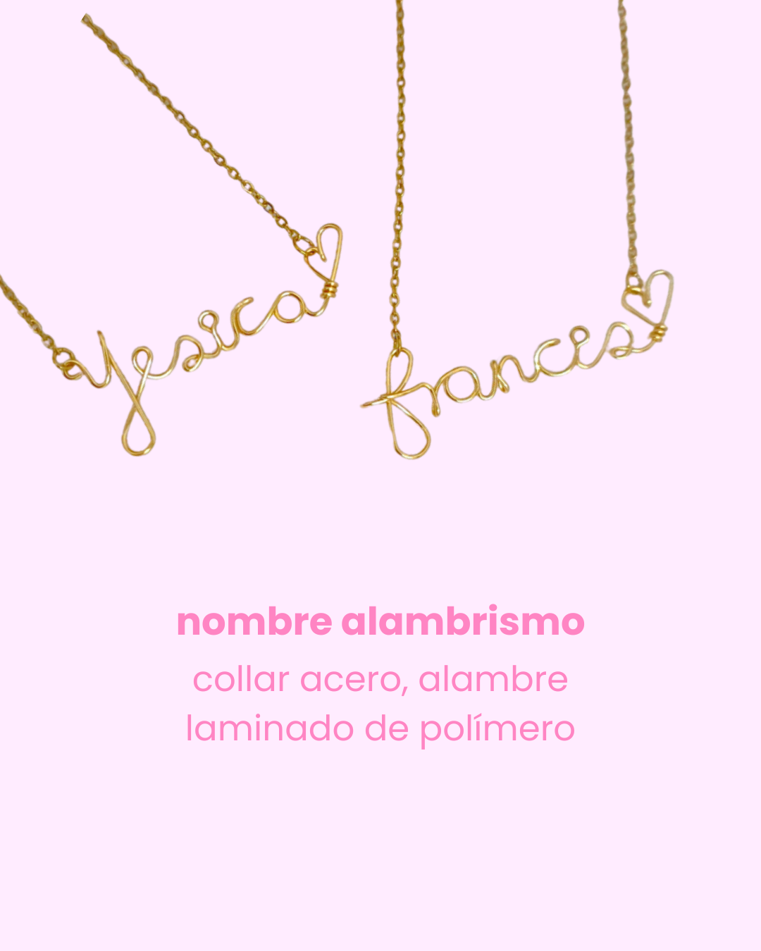 Collar artesanal de nombre