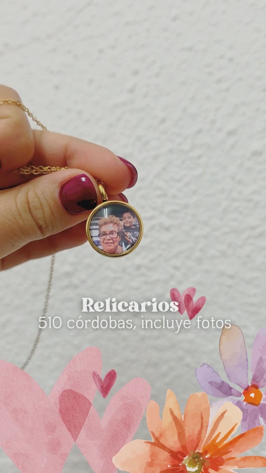 Relicario de vidrio mini