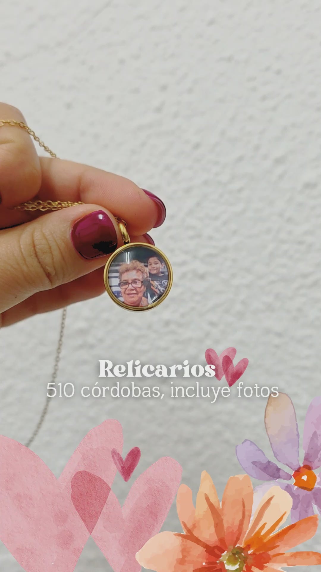 Relicario de vidrio mini