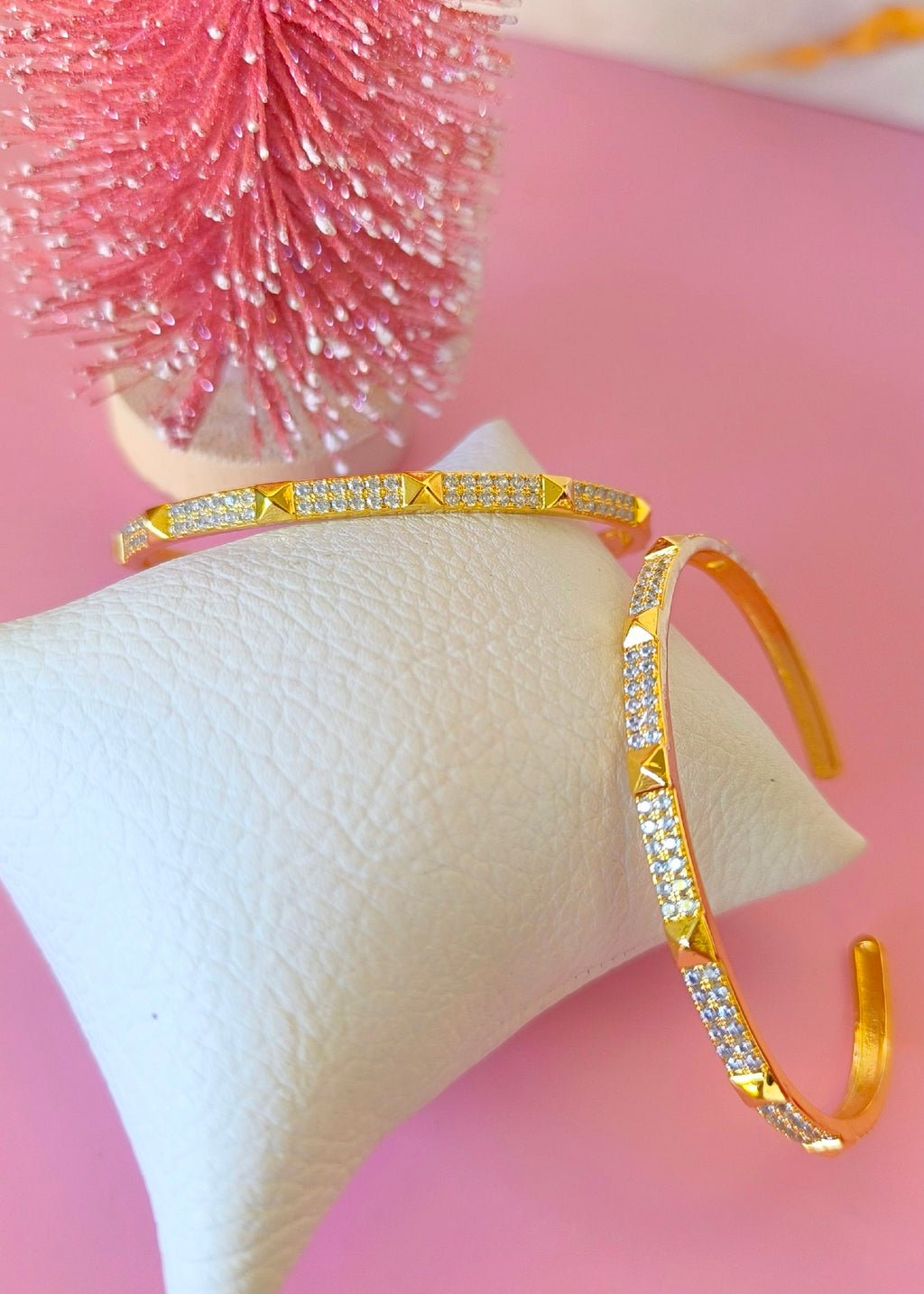 pulsera brillante de círculos