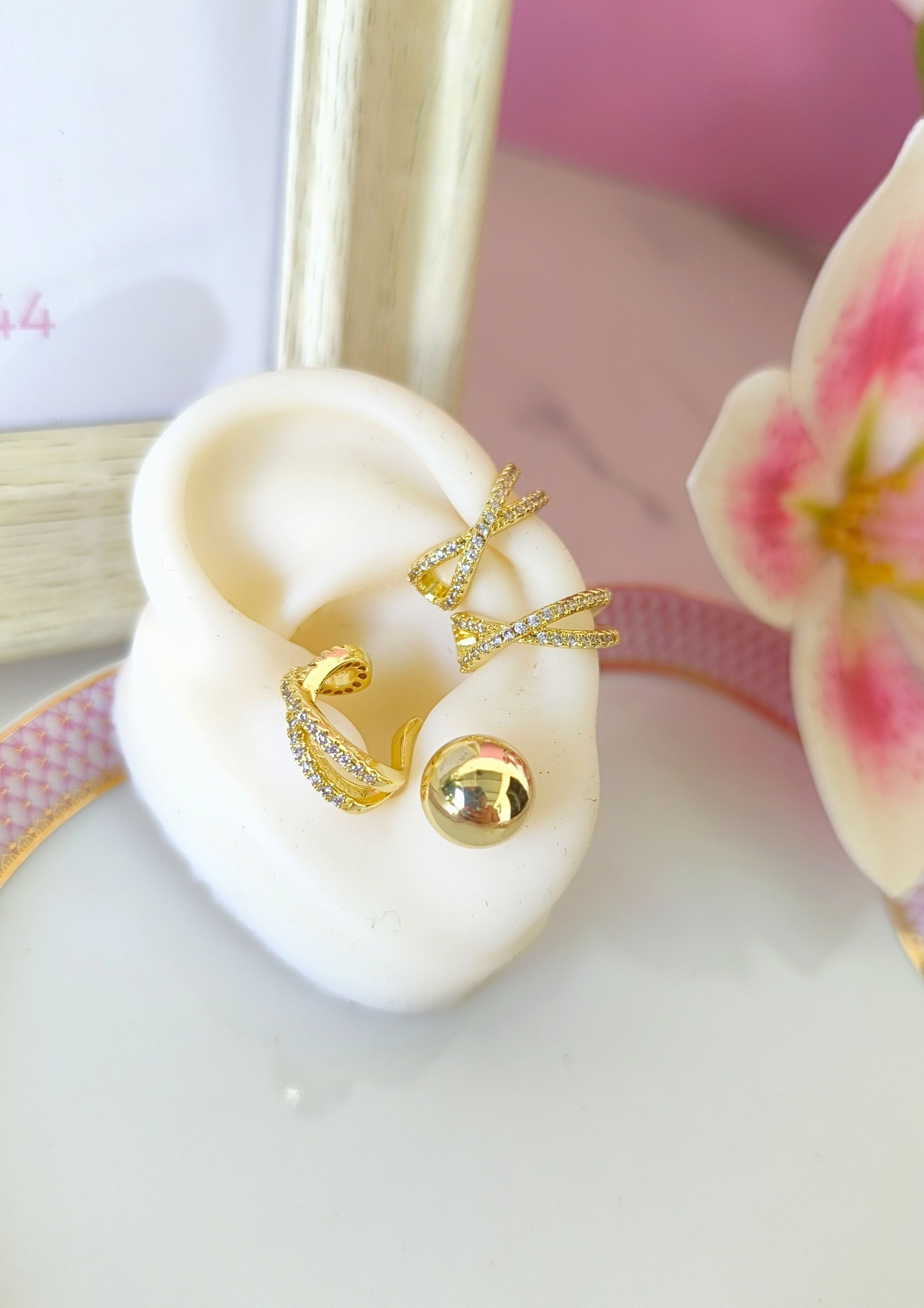 earcuff en X incrustado unidad
SKU : AR674