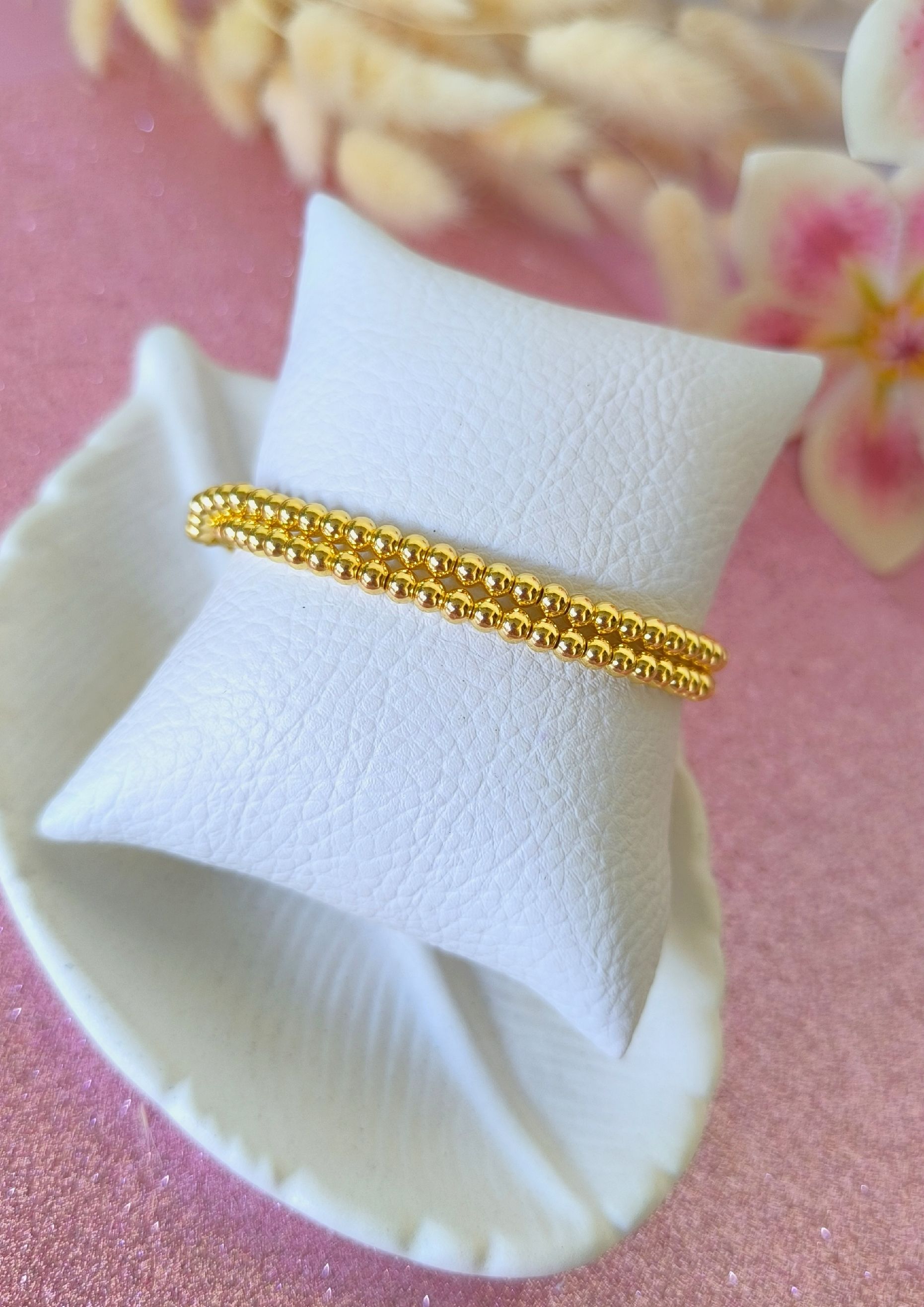 pulsera de Balines de cuerda justable de 2 líneas