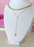 Collar doble en corte Y con estrella colgante
SKU : CV1409