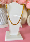 Collar gargantilla trama aerpiente plana