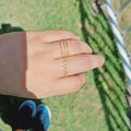 set de dos anillo hechos a mano