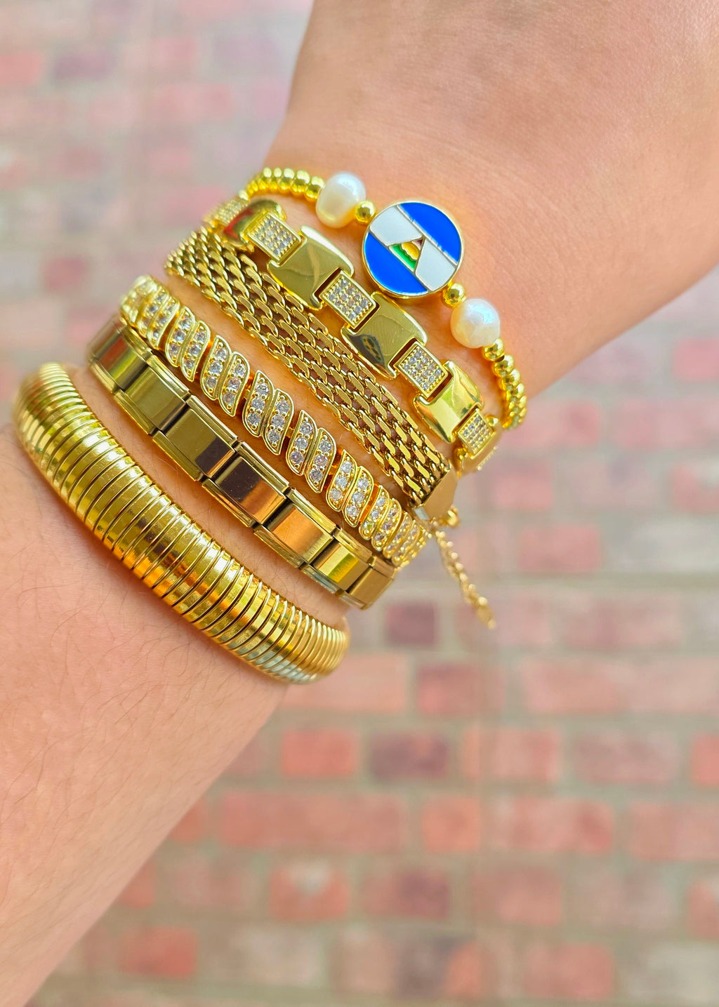 Pulsera elástica de acero maxi