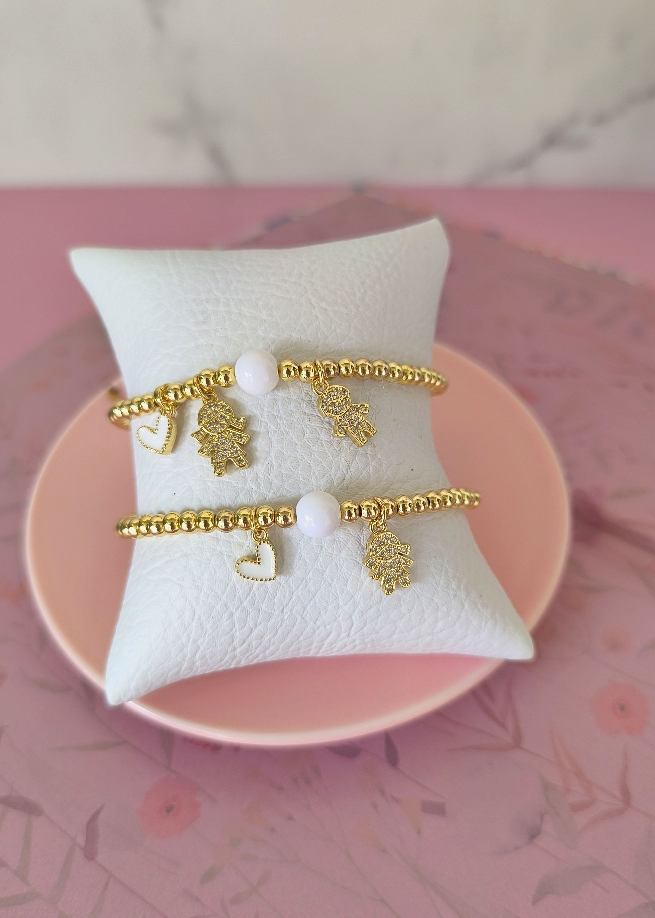 pulseras ajustables de con dijes niños y niñas