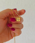 Collar cubo con corazón