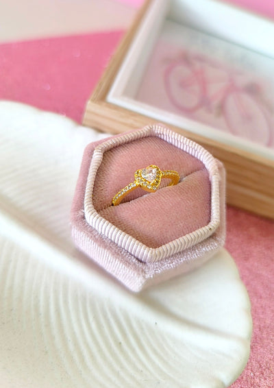 anillo corazón