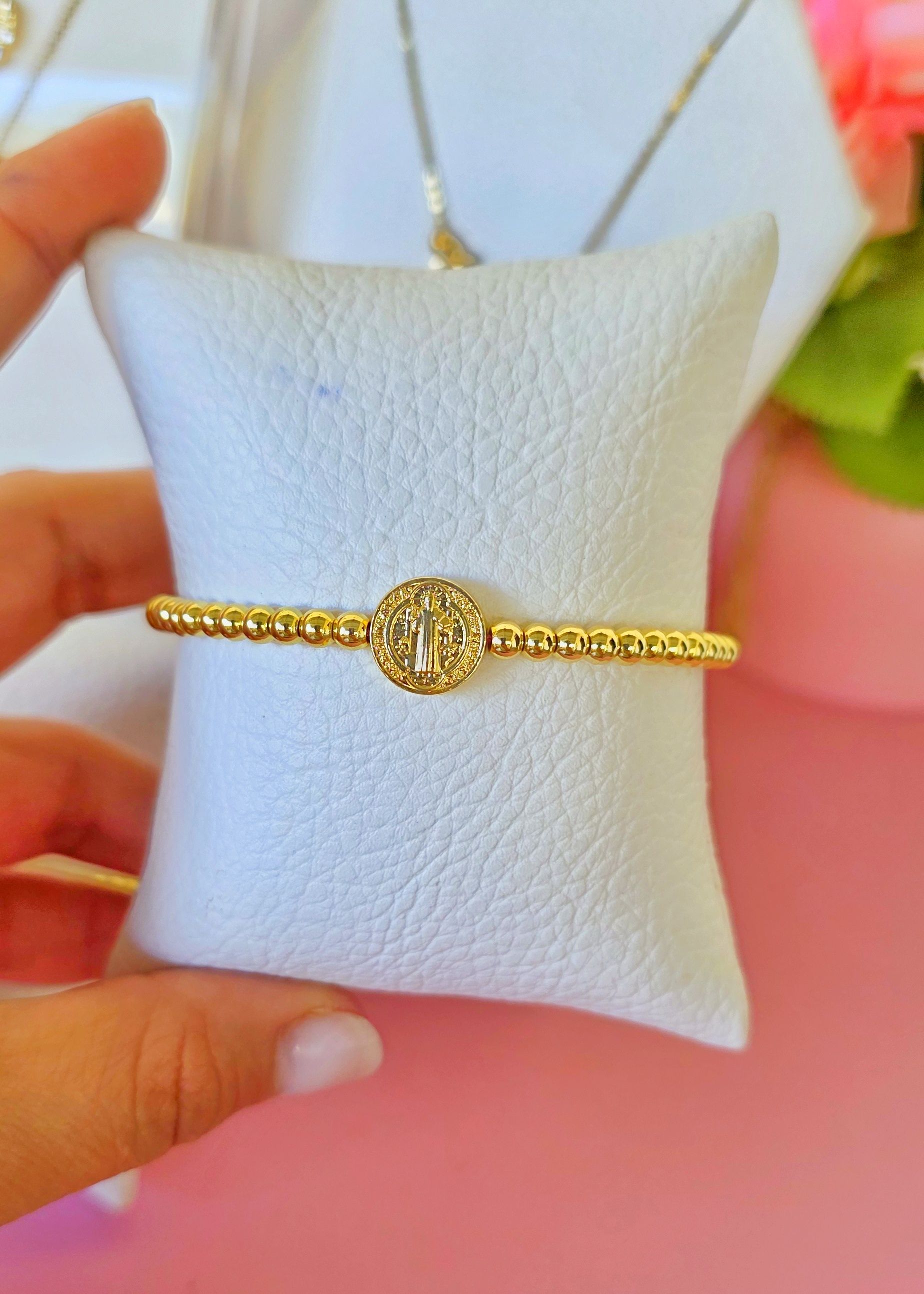 Pulsera ajustable de balines san benito