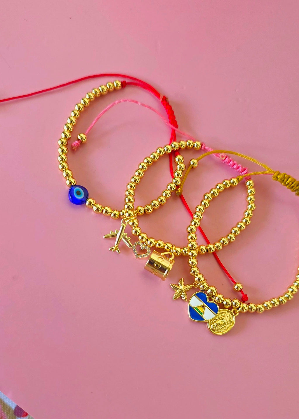 Pulsera ajustable de ojito individual