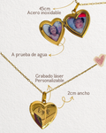 collar Relicario de corazón