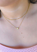 Set collar mini satélite y corazon
