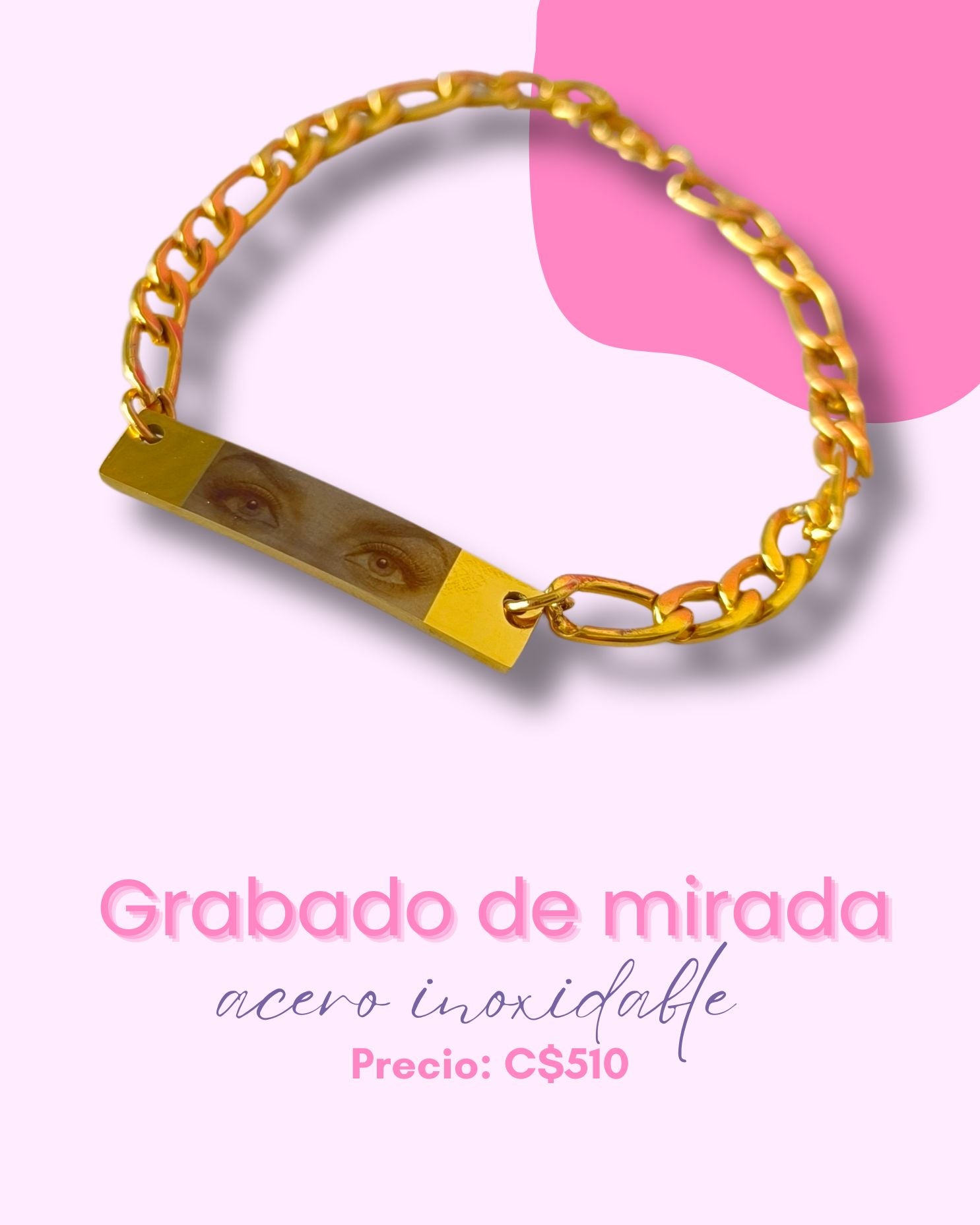 Grabado de mirada en pulsera