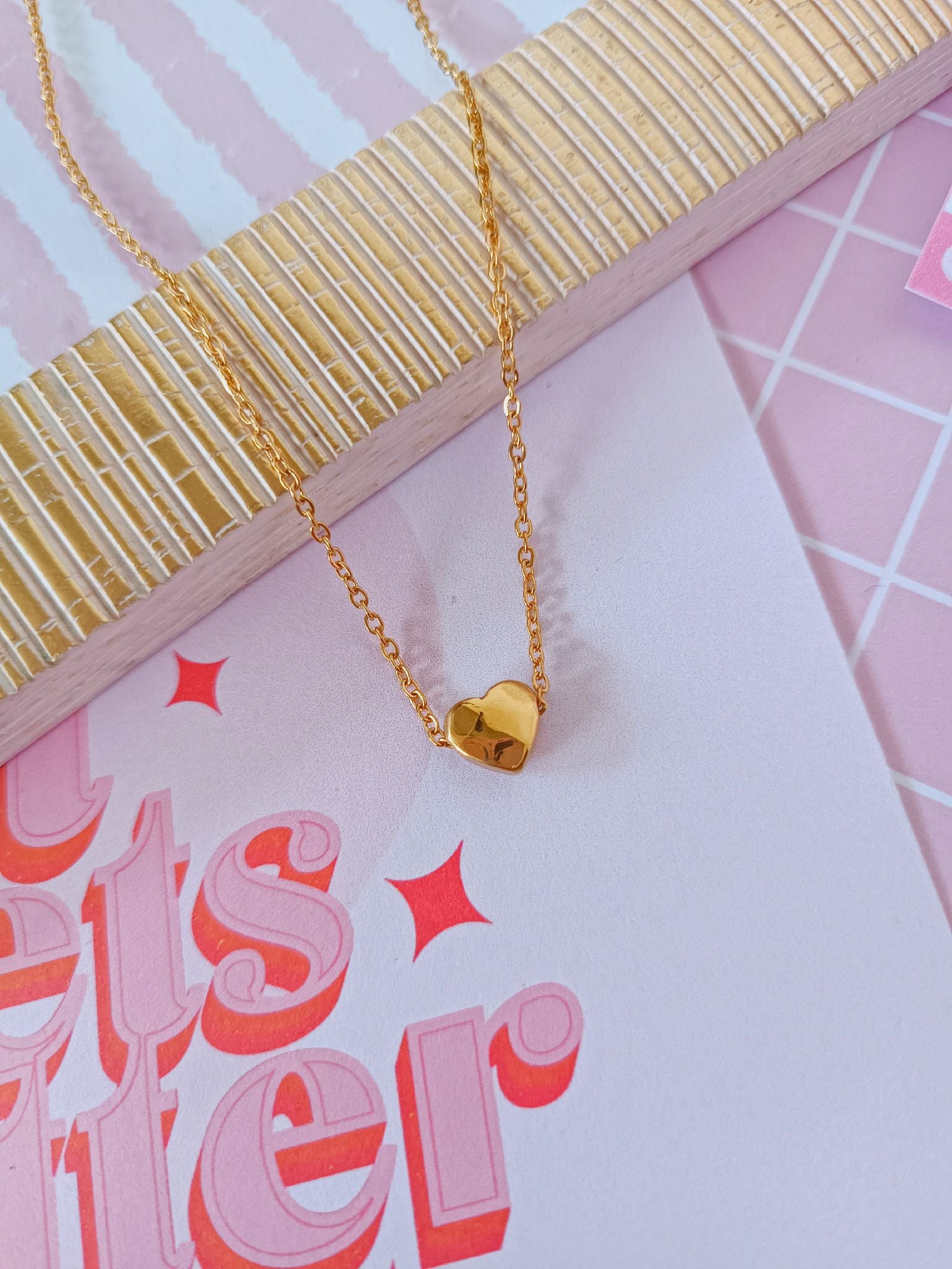 cadena de corazón minimalista N2