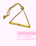 PULSERA AJUSTABLE FINA DE ACERO